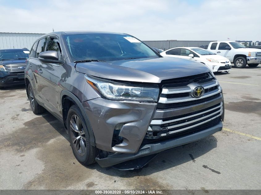 2019 Toyota Highlander Le VIN: 5TDBZRFH4KS972765 Lot: 39382020