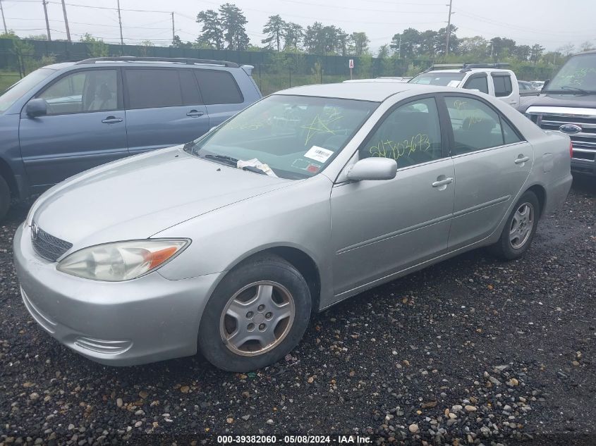 2002 Toyota Camry Le V6 VIN: 4T1BF32K52U541124 Lot: 39382060