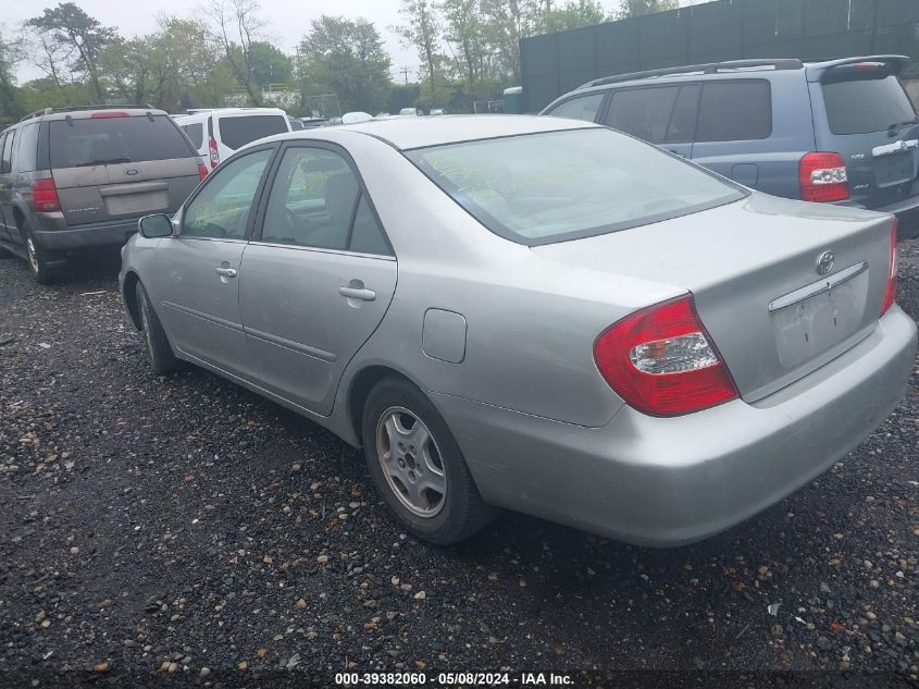 2002 Toyota Camry Le V6 VIN: 4T1BF32K52U541124 Lot: 39382060