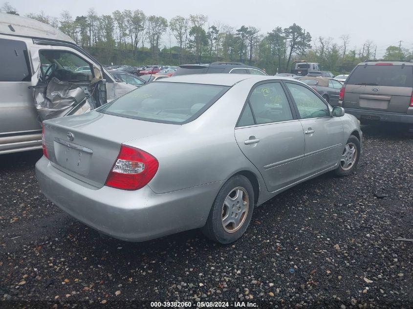 2002 Toyota Camry Le V6 VIN: 4T1BF32K52U541124 Lot: 39382060