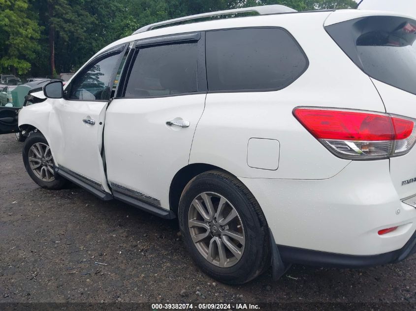 2015 Nissan Pathfinder Sl VIN: 5N1AR2MN8FC666411 Lot: 39382074