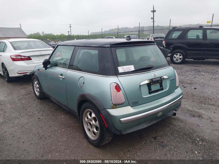 2002 Mini Cooper VIN: WMWRC33412TC37807 Lot: 39382080