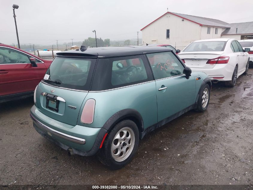 2002 Mini Cooper VIN: WMWRC33412TC37807 Lot: 39382080