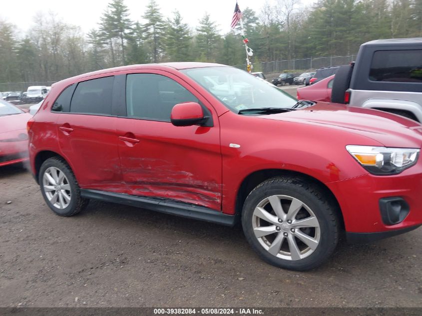 2014 Mitsubishi Outlander Sport Es VIN: 4A4AR3AU3EE007802 Lot: 39382084