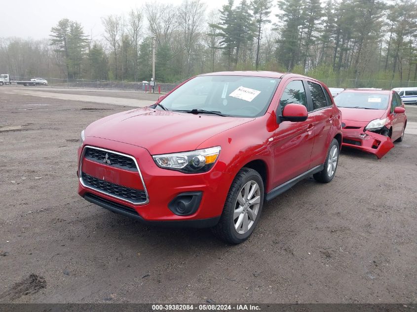 2014 Mitsubishi Outlander Sport Es VIN: 4A4AR3AU3EE007802 Lot: 39382084