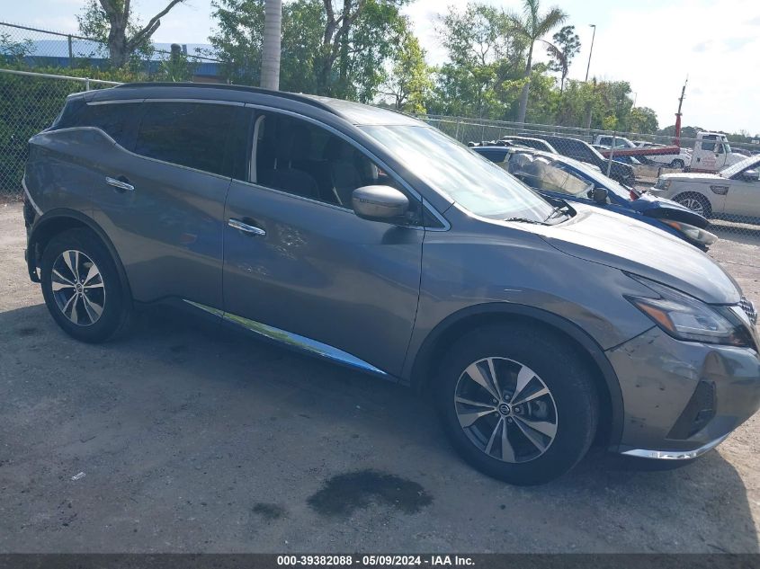 2021 Nissan Murano Sv Fwd VIN: 5N1AZ2BJ1MC122409 Lot: 39382088