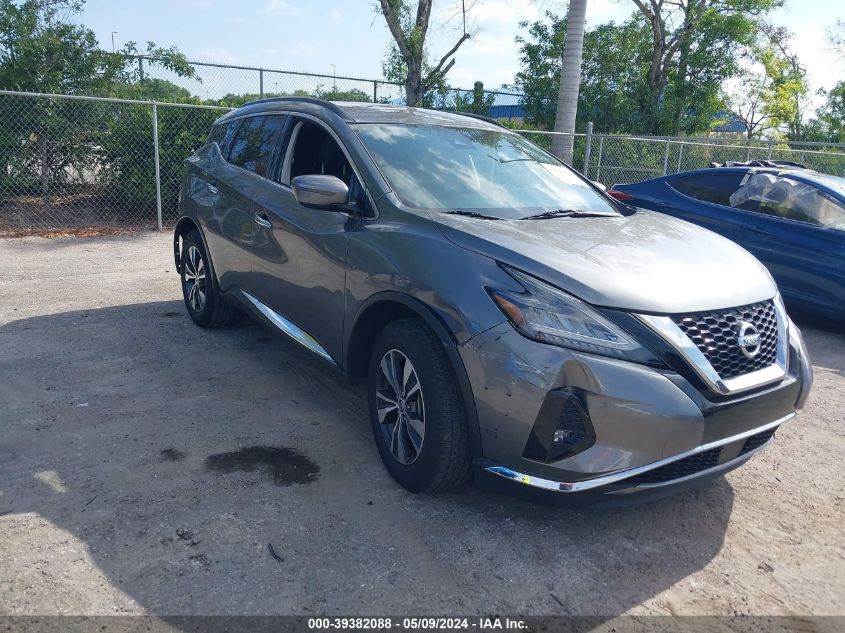 2021 Nissan Murano Sv Fwd VIN: 5N1AZ2BJ1MC122409 Lot: 39382088