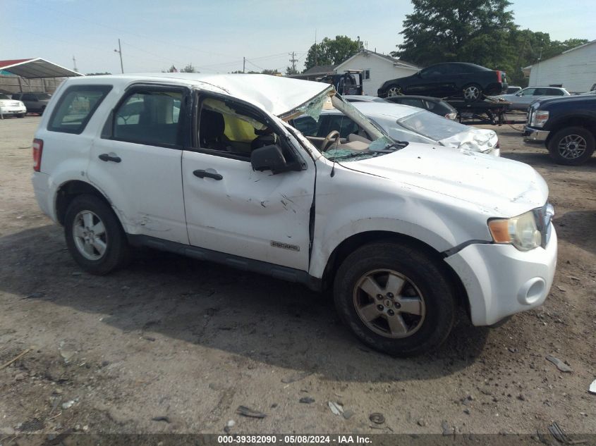 2008 Ford Escape Xls/Xls Manual VIN: 1FMCU02Z78KB40894 Lot: 39382090