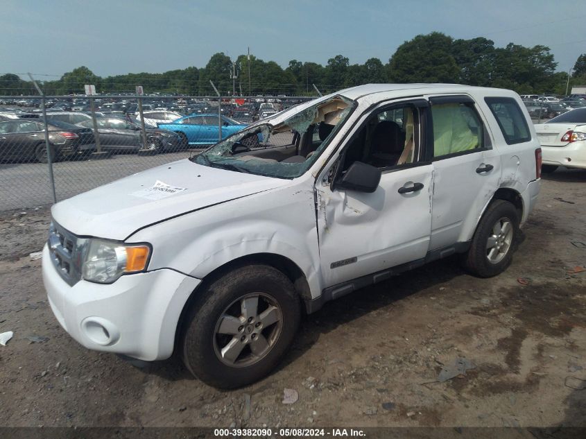 2008 Ford Escape Xls/Xls Manual VIN: 1FMCU02Z78KB40894 Lot: 39382090