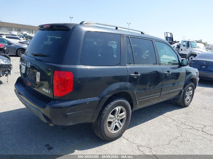 2004 Honda Pilot Ex-L VIN: 2HKYF18784H536700 Lot: 39382092