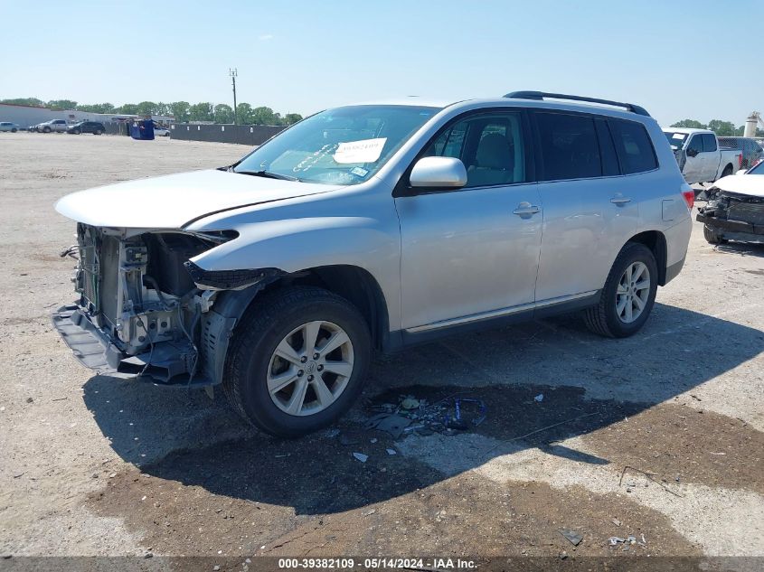 2013 Toyota Highlander Base Plus V6 VIN: 5TDZK3EH1DS127151 Lot: 39382109