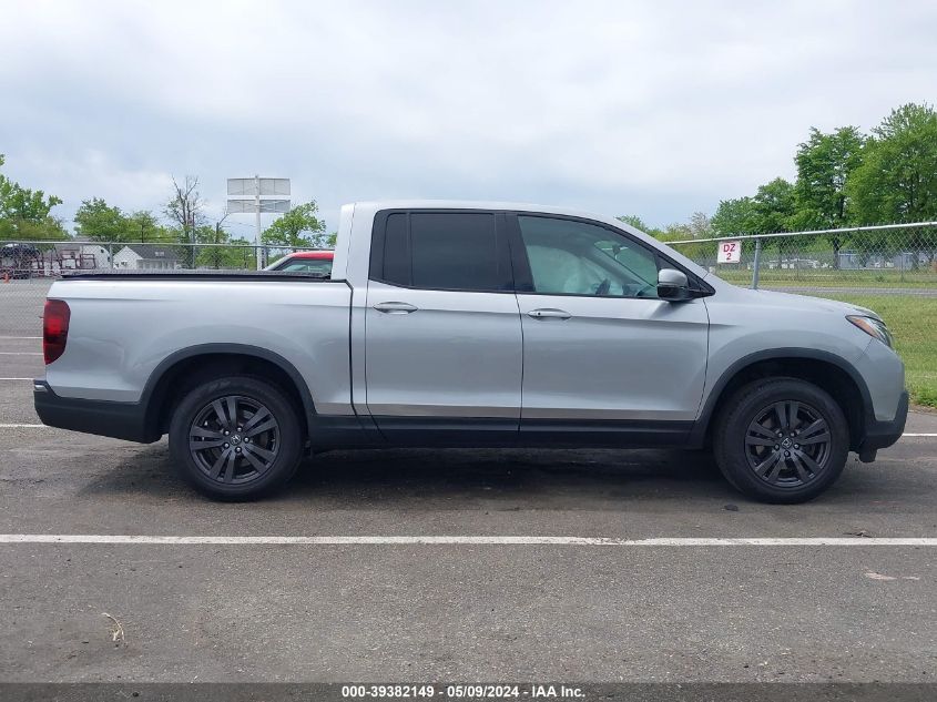 2018 HONDA RIDGELINE SPORT - 5FPYK3F16JB006670