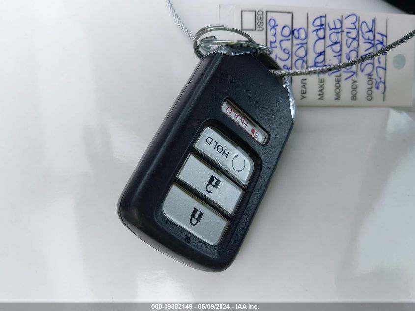 2018 HONDA RIDGELINE SPORT - 5FPYK3F16JB006670