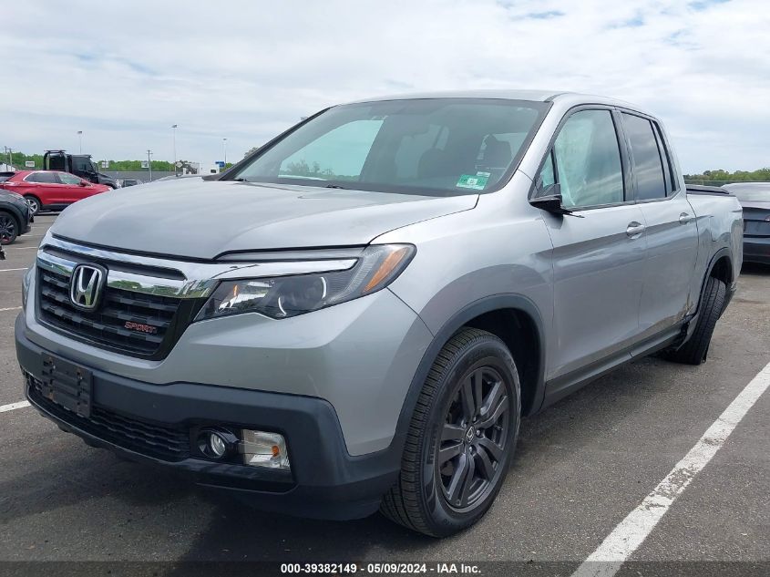2018 HONDA RIDGELINE SPORT - 5FPYK3F16JB006670