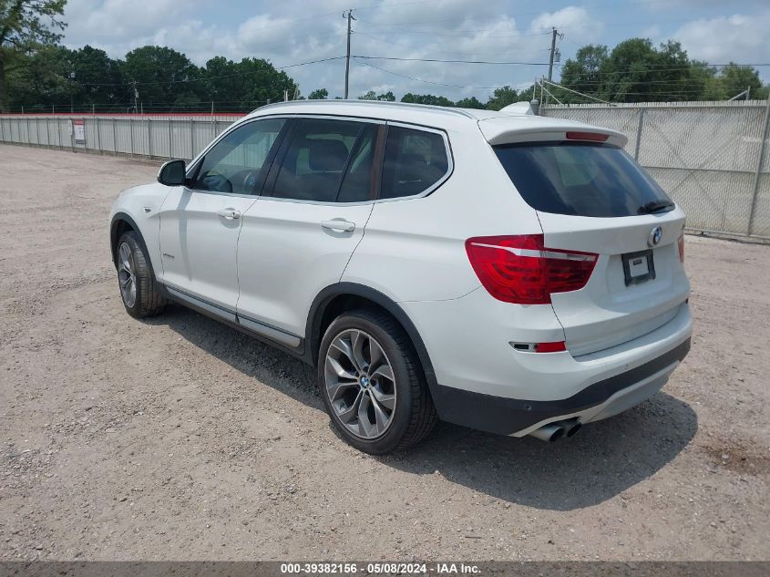 2015 BMW X3 XDRIVE28I - 5UXWX9C54F0D54468