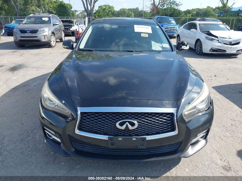 2014 Infiniti Q50 Premium VIN: JN1BV7AR9EM707374 Lot: 39382160