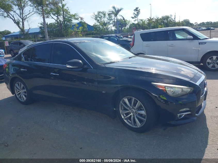 2014 Infiniti Q50 Premium VIN: JN1BV7AR9EM707374 Lot: 39382160