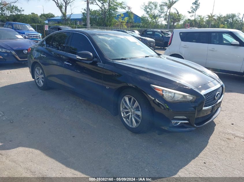 2014 Infiniti Q50 Premium VIN: JN1BV7AR9EM707374 Lot: 39382160