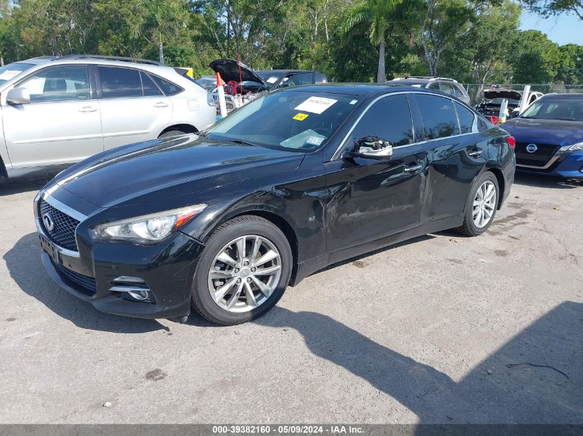 2014 Infiniti Q50 Premium VIN: JN1BV7AR9EM707374 Lot: 39382160