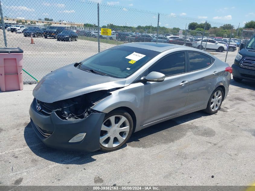 2012 Hyundai Elantra Limited (Ulsan Plant) VIN: KMHDH4AE2CU332476 Lot: 39382163