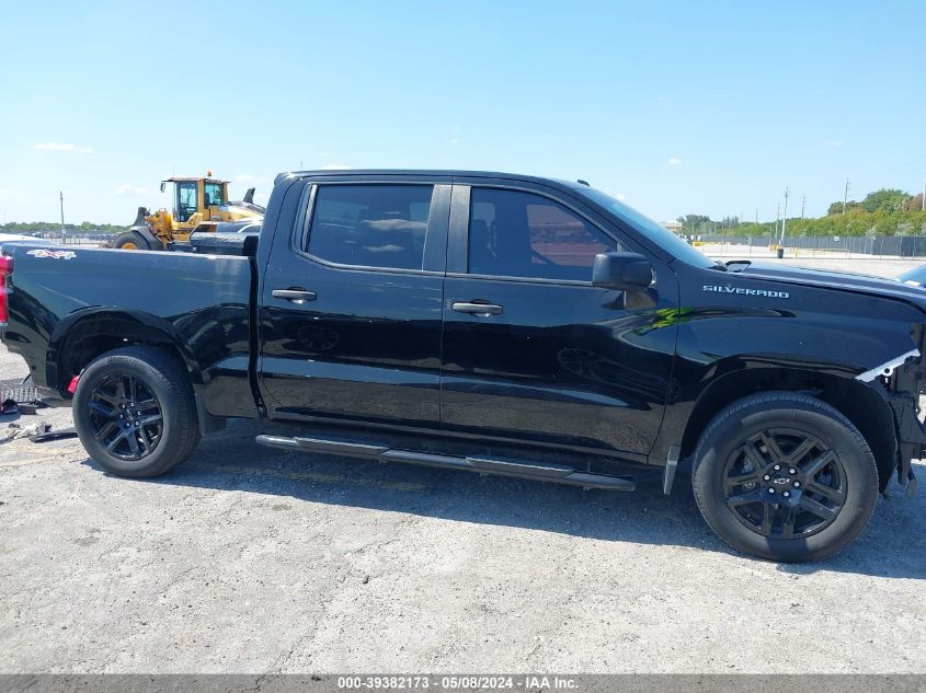 2022 Chevrolet Silverado 1500 4Wd Short Bed Custom VIN: 3GCPDBEK3NG566410 Lot: 39382173