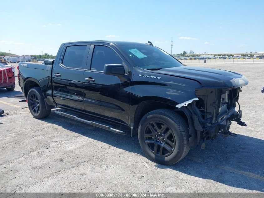 2022 Chevrolet Silverado 1500 4Wd Short Bed Custom VIN: 3GCPDBEK3NG566410 Lot: 39382173