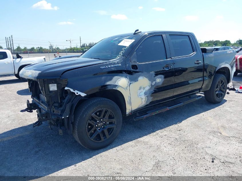 2022 Chevrolet Silverado 1500 4Wd Short Bed Custom VIN: 3GCPDBEK3NG566410 Lot: 39382173