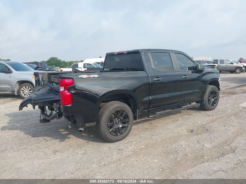 2022 Chevrolet Silverado 1500 4Wd Short Bed Custom VIN: 3GCPDBEK3NG566410 Lot: 39382173