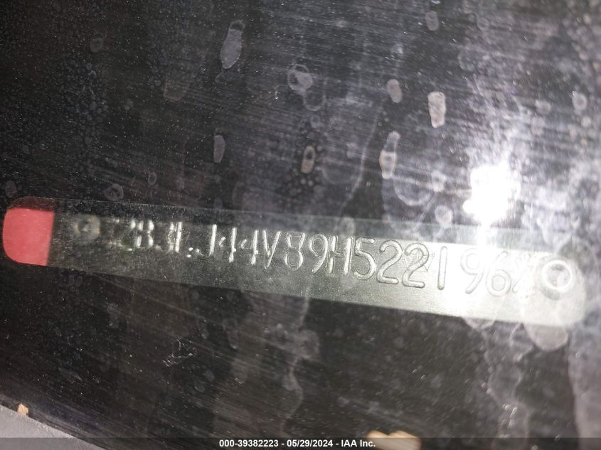 2009 Dodge Challenger Se VIN: 2B3LJ44V89H522196 Lot: 39382223