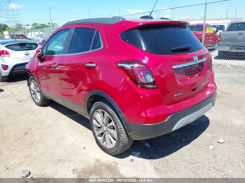 2019 Buick Encore Fwd Preferred VIN: KL4CJASB3KB895385 Lot: 39382250