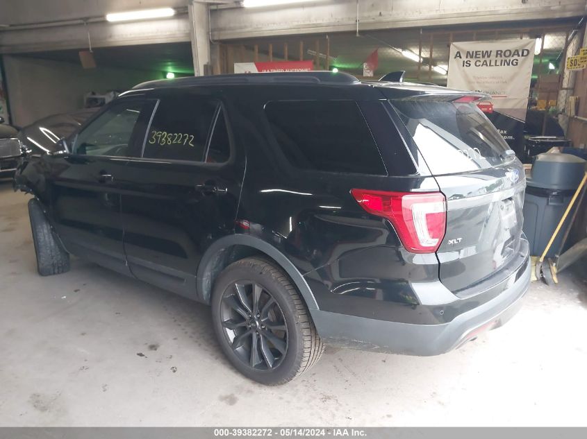 2017 Ford Explorer Xlt VIN: 1FM5K7D83HGD95735 Lot: 39382272