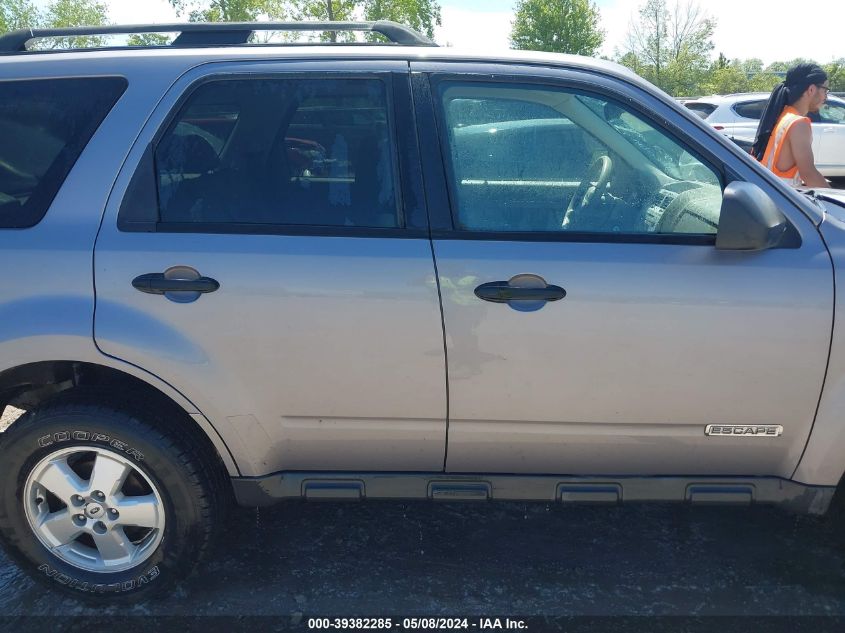 2008 Ford Escape Xlt VIN: 1FMCU93198KD06619 Lot: 39382285