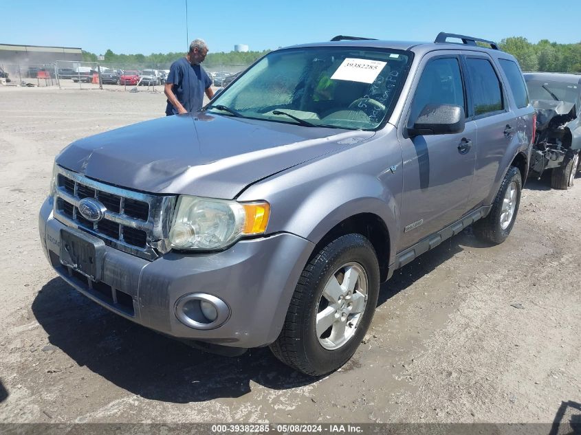 2008 Ford Escape Xlt VIN: 1FMCU93198KD06619 Lot: 39382285