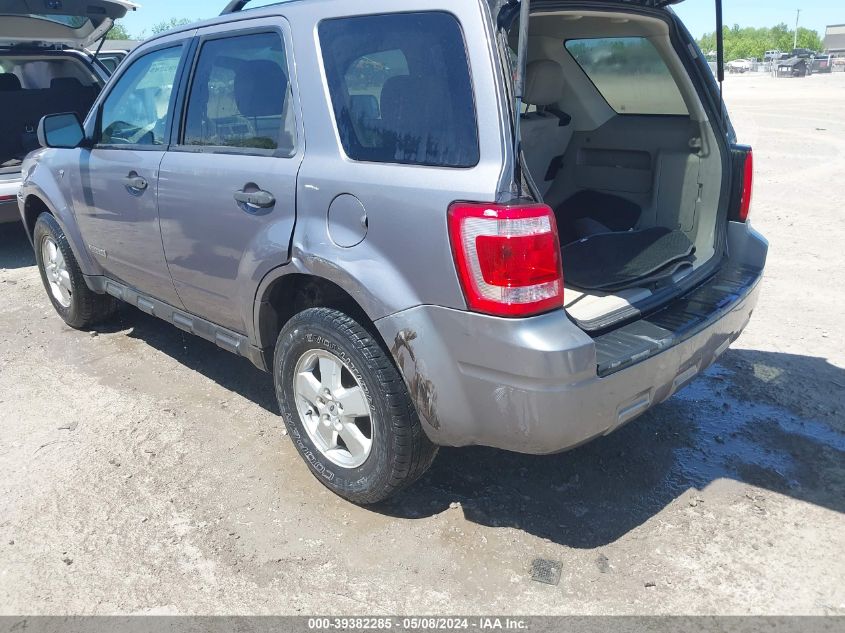 2008 Ford Escape Xlt VIN: 1FMCU93198KD06619 Lot: 39382285