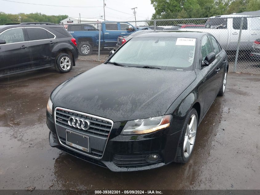 2012 Audi A4 2.0T Premium VIN: WAUBFAFL3CA115377 Lot: 39382301