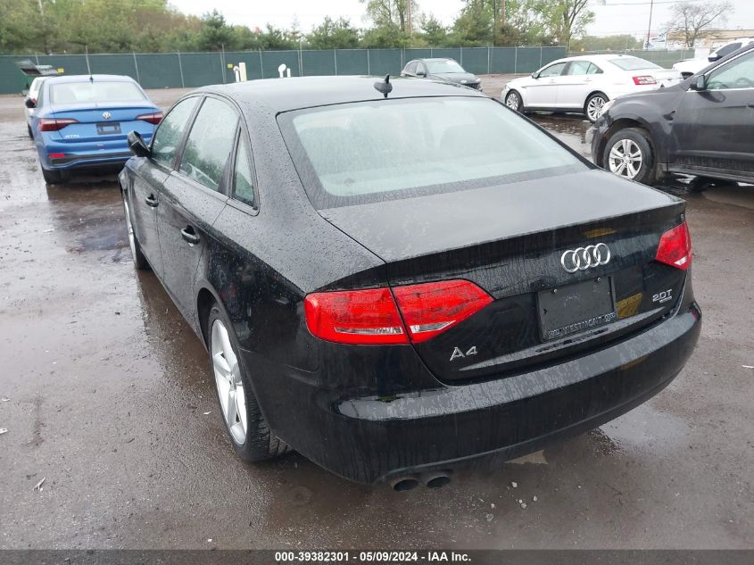 2012 Audi A4 2.0T Premium VIN: WAUBFAFL3CA115377 Lot: 39382301