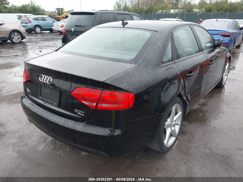 2012 Audi A4 2.0T Premium VIN: WAUBFAFL3CA115377 Lot: 39382301