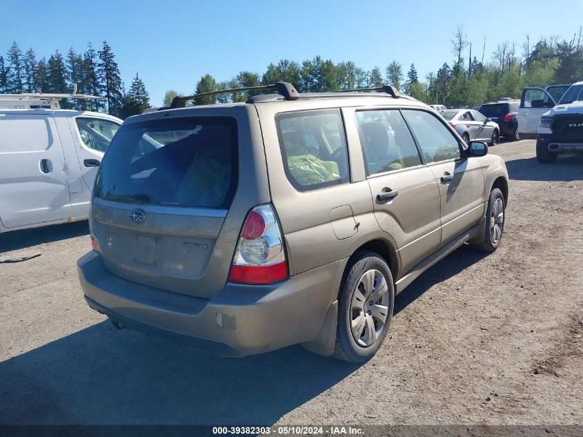 2008 Subaru Forester 2.5X VIN: JF1SG63658H726074 Lot: 39382303