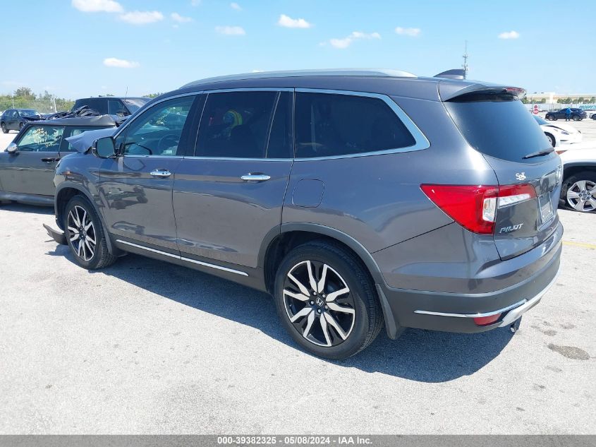 2020 Honda Pilot 2Wd Touring 8 Passenger VIN: 5FNYF5H92LB000220 Lot: 39382325