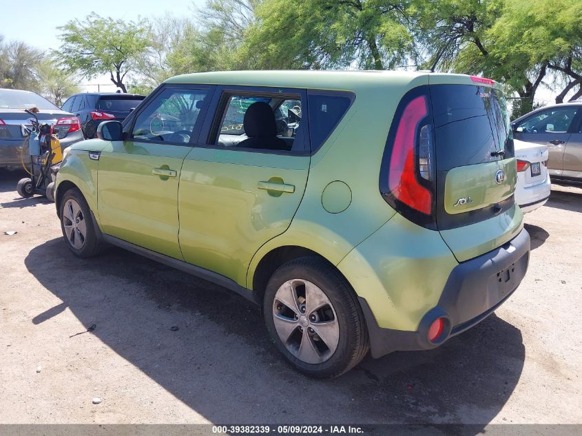 2015 Kia Soul VIN: KNDJN2A2XF7750412 Lot: 39382339