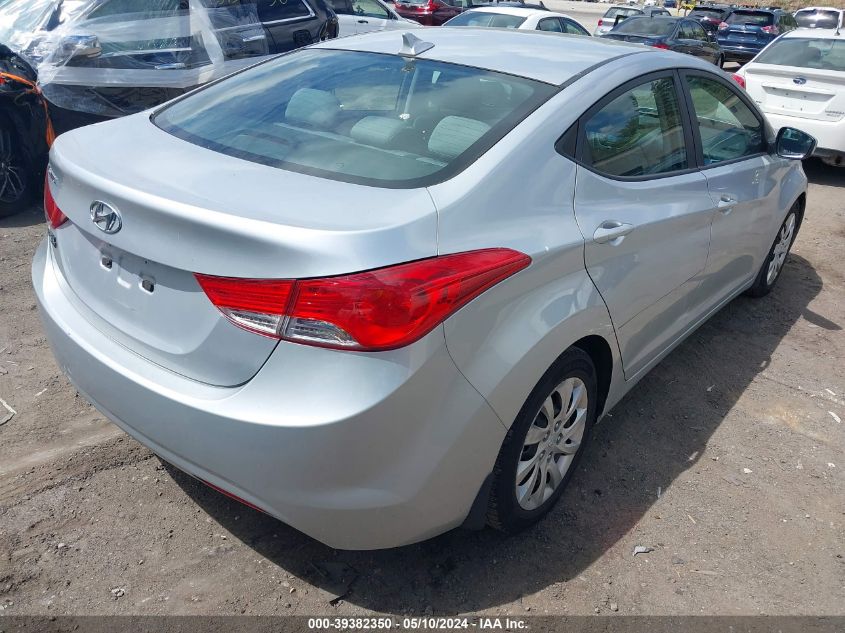 2013 Hyundai Elantra Gls VIN: 5NPDH4AE6DH198216 Lot: 39382350