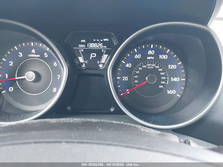 2013 Hyundai Elantra Gls VIN: 5NPDH4AE6DH198216 Lot: 39382350