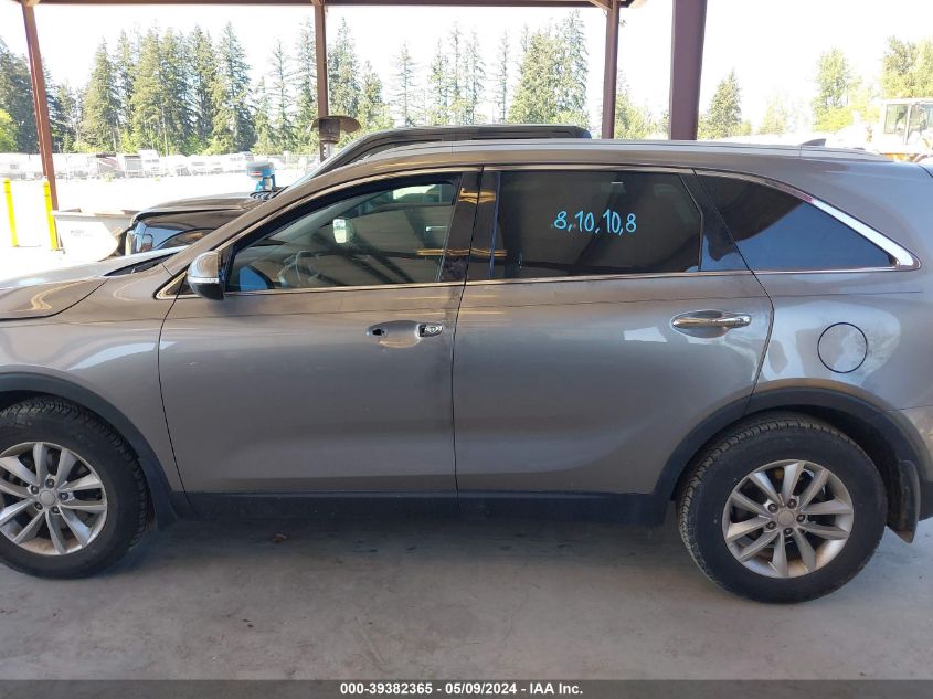 2018 Kia Sorento 2.4L Lx VIN: 5XYPG4A30JG412800 Lot: 39382365