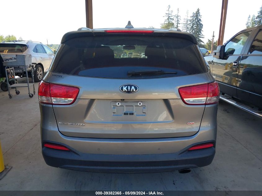 2018 Kia Sorento 2.4L Lx VIN: 5XYPG4A30JG412800 Lot: 39382365