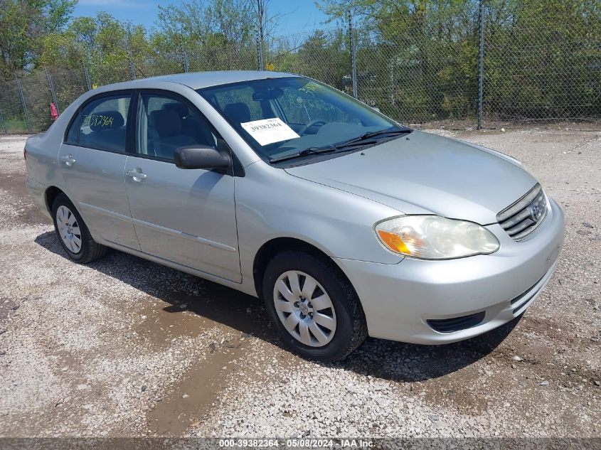 2003 Toyota Corolla Le VIN: 1NXBR32E23Z131044 Lot: 39382364