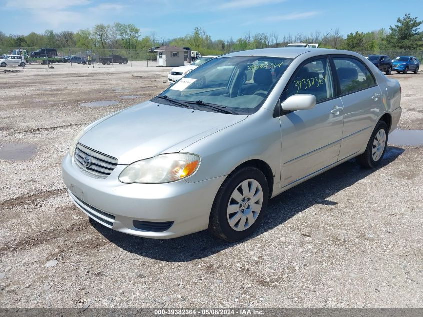 2003 Toyota Corolla Le VIN: 1NXBR32E23Z131044 Lot: 39382364