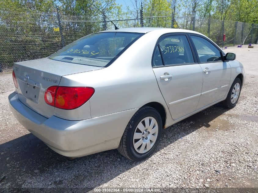 2003 Toyota Corolla Le VIN: 1NXBR32E23Z131044 Lot: 39382364