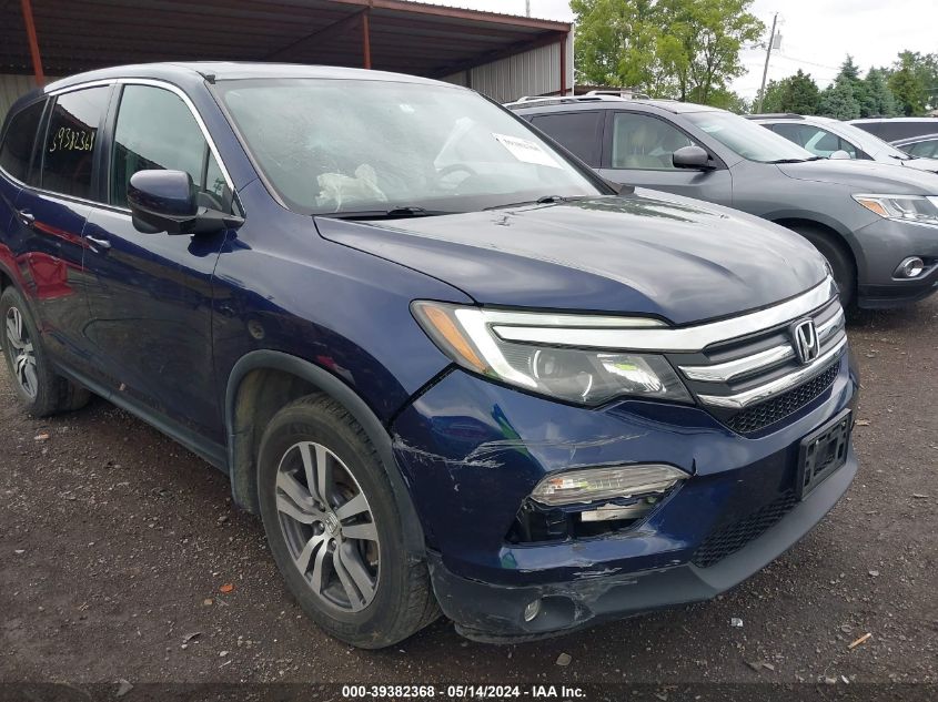 2016 Honda Pilot Ex-L VIN: 5FNYF6H51GB096088 Lot: 39382368