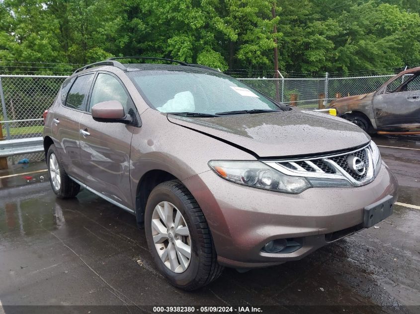 2011 Nissan Murano Sv VIN: JN8AZ1MW5BW187223 Lot: 39382380