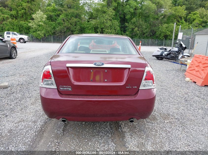 2006 Ford Fusion Sel VIN: 3FAHP08186R225163 Lot: 39382393